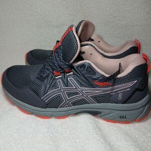 ASICS Gel-Venture 8 Women's Running Shoe In The Carrier Grey/Ginger Peach Color.